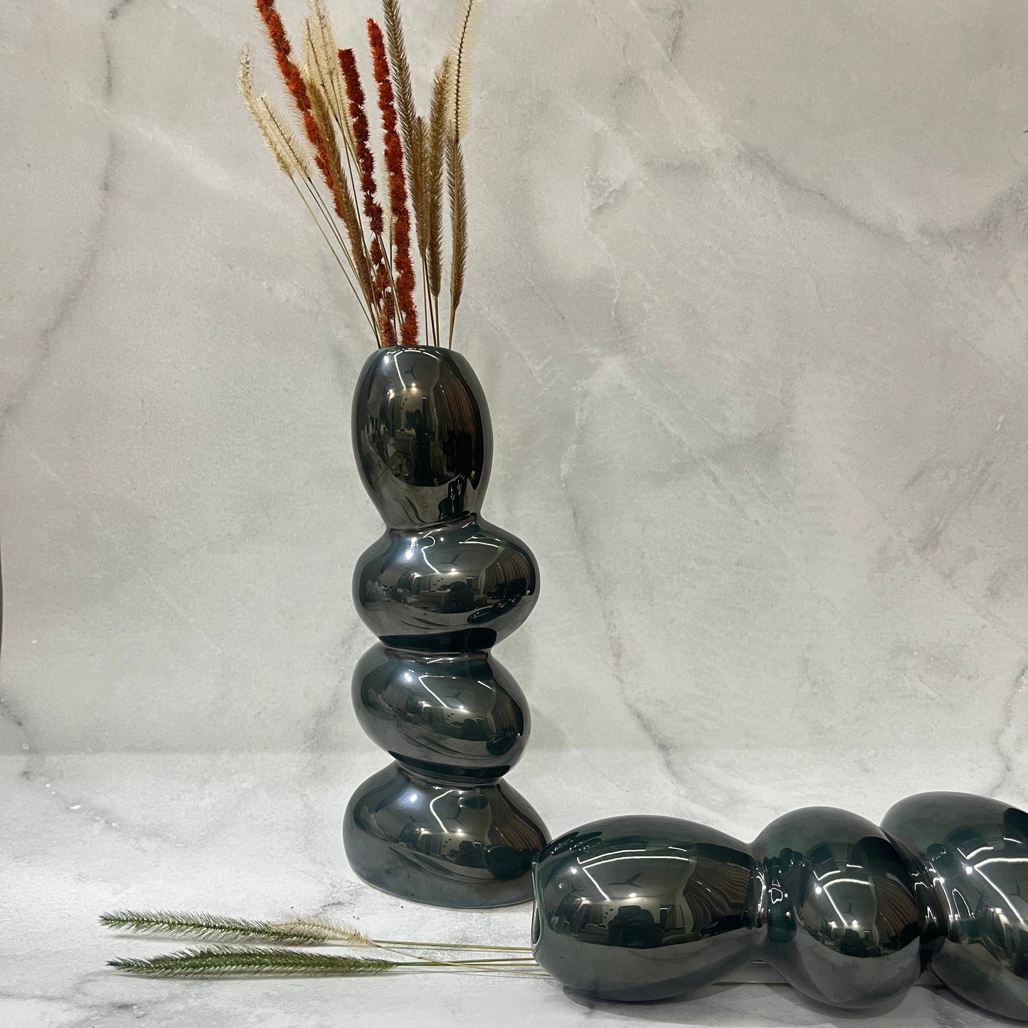 Moss Pebble Vase